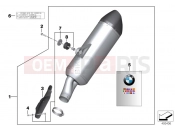 Sport muffler - BMW Motorrad R 1200 GS (0A01, 0A11) 2015