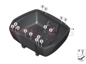 Topcase bottom section topcase 49l - BMW Motorrad R 1200 GS (0A01, 0A11) 2015