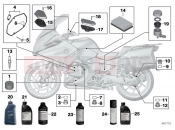 BMW Motorrad BMW 2015 R-Models K5x R 1200 RT (0A03, 0A13) Engine oil / maintenance service