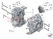 BMW Motorrad BMW 2015 R-Models K5x R 1200 RT (0A03, 0A13) Screw connection, engine housing