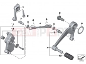 BMW Motorrad BMW 2015 R-Models K5x R 1200 RT (0A03, 0A13) Outside shift-control components