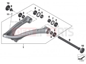 BMW Motorrad BMW 2015 R-Models K5x R 1200 RT (0A03, 0A13) Trailing arm