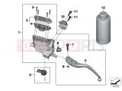BMW Motorrad BMW 2015 R-Models K5x R 1200 RT (0A03, 0A13) Clutch control assembly