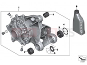 BMW Motorrad BMW 2015 R-Models K5x R 1200 RT (0A03, 0A13) Right-angle gearbox, rear