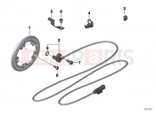 BMW Motorrad BMW 2015 R-Models K5x R 1200 RT (0A03, 0A13) Front wheelspeed sensor