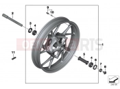 BMW Motorrad BMW 2015 R-Models K5x R 1200 RT (0A03, 0A13) Cast rim, front