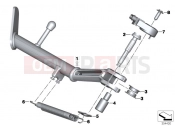 BMW Motorrad BMW 2015 R-Models K5x R 1200 RT (0A03, 0A13) Side stand