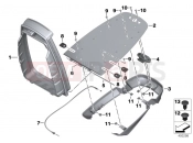 BMW Motorrad BMW 2015 R-Models K5x R 1200 RT (0A03, 0A13) Baseplate, radio units
