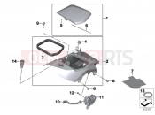 BMW Motorrad BMW 2015 R-Models K5x R 1200 RT (0A03, 0A13) Storage compartment, right
