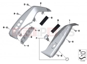 BMW Motorrad BMW 2015 R-Models K5x R 1200 RT (0A03, 0A13) Interior trim
