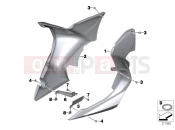 BMW Motorrad BMW 2015 R-Models K5x R 1200 RT (0A03, 0A13) Engine spoiler