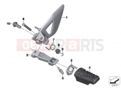 BMW Motorrad BMW 2015 R-Models K5x R 1200 RT (0A03, 0A13) Footrest, front