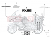 BMW Motorrad BMW 2015 R-Models K5x R 1200 RT (0A03, 0A13) Government authorities sticker