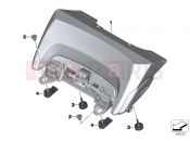 BMW Motorrad BMW 2015 R-Models K5x R 1200 RT (0A03, 0A13) Seat bench adapter