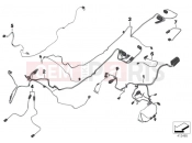 BMW Motorrad BMW 2015 R-Models K5x R 1200 RT (0A03, 0A13) Various additional cable harnesses