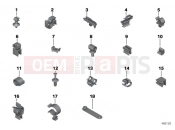 BMW Motorrad BMW 2015 R-Models K5x R 1200 RT (0A03, 0A13) Various cable holders