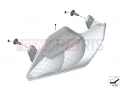 BMW Motorrad BMW 2015 R-Models K5x R 1200 RT (0A03, 0A13) Turn signals, front