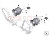 BMW Motorrad BMW 2015 R-Models K5x R 1200 RT (0A03, 0A13) Sequential siren system, electronic