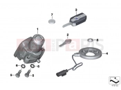 BMW Motorrad BMW 2015 R-Models K5x R 1200 RT (0A03, 0A13) RF remote control locking system