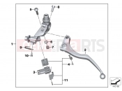 BMW Motorrad BMW 2015 S models S 1000 XR (0D03, 0D13) Clutch control assembly fitting