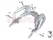 BMW Motorrad BMW 2015 S models S 1000 XR (0D03, 0D13) Handle rear
