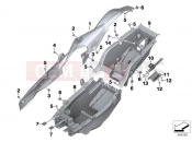 BMW Motorrad BMW 2015 S models S 1000 XR (0D03, 0D13) Tail part