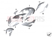 BMW Motorrad BMW 2015 S models S 1000 XR (0D03, 0D13) Primed parts