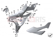 BMW Motorrad BMW 2015 S models S 1000 XR (0D03, 0D13) Fairing side section