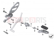 BMW Motorrad BMW 2015 S models S 1000 XR (0D03, 0D13) Footrest, front