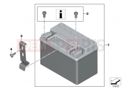 BMW Motorrad BMW 2015 S models S 1000 XR (0D03, 0D13) Battery with bracket