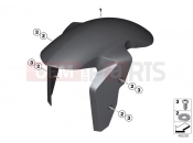 BMW Motorrad BMW 2015 S models S 1000 XR (0D03, 0D13) HP Carbon wheel cover, front