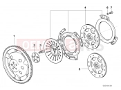 BMW Motorrad BMW 1994 R-Models 4V R 850 R 94 (0401,0406) Clutch - single parts