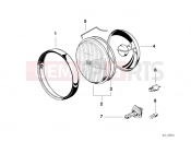 BMW Motorrad BMW 1994 R-Models 4V R 850 R 94 (0401,0406) Single components for headlight