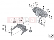 Seat bench locking system - BMW Motorrad R 1200 RS (0A05, 0A15) 2017