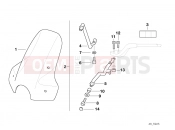 BMW Motorrad BMW 1995 R-Models 4V R 850 R 94 (0401,0406) Windshield
