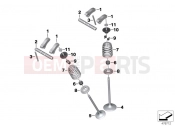 BMW Motorrad BMW 2018 F models K8x F 850 GS (0B09, 0B19) Valves with springs