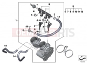 BMW Motorrad BMW 2018 F models K8x F 850 GS (0B09, 0B19) Throttle valve and actuator