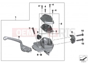 Handbrake lever - BMW Motorrad R 1200 RS (0A05, 0A15) 2018