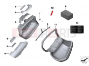 Single components for Touring case - BMW Motorrad R 1200 RS (0A05, 0A15) 2018