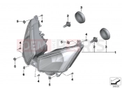BMW Motorrad BMW 2018 C-Models C evolution (0C03) Headlight
