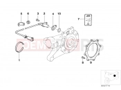 BMW Motorrad BMW 1996 R-Models 4V R 850 R 94 (0401,0406) Wheelspeed sensor, rear