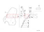 BMW Motorrad BMW 1996 R-Models 4V R 850 R 94 (0401,0406) Windshield facelift