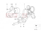 BMW Motorrad BMW 1996 R-Models 4V R 850 R 94 (0401,0406) Instrument carrier, facelift