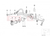 BMW Motorrad BMW 1997 R-Models 4V R 850 R 94 (0401,0406) Fuel distributor/Pressure regulator