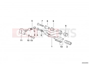 BMW Motorrad BMW 1997 R-Models 4V R 850 R 94 (0401,0406) External gearshift parts/Shift lever