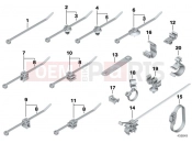 BMW Motorrad BMW 1997 R-Models 4V R 850 R 94 (0401,0406) Cable strap, hose/cable clip