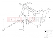BMW Motorrad BMW 1997 R-Models 4V R 850 R 94 (0401,0406) Headlight bracket