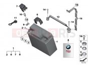 BMW Motorrad BMW 1997 R-Models 4V R 850 RT 96 (0412) Battery, maintenance-free