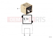 BMW Motorrad BMW 1997 R-Models 4V R 850 RT 96 (0412) Plug connector, beige