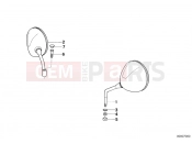 BMW Motorrad BMW 1998 R-Models 4V R 850 GS 95 (0403) Mirror